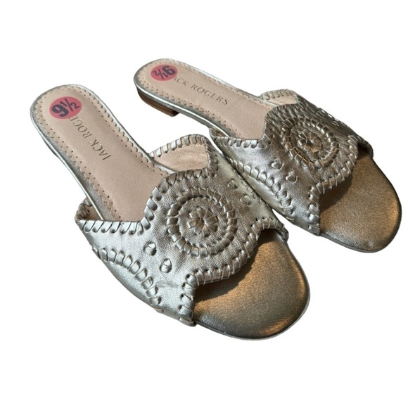 Jack Rogers Thompson Slides Gold Sandals‎ Slides 9.5 - Picture 3 of 7